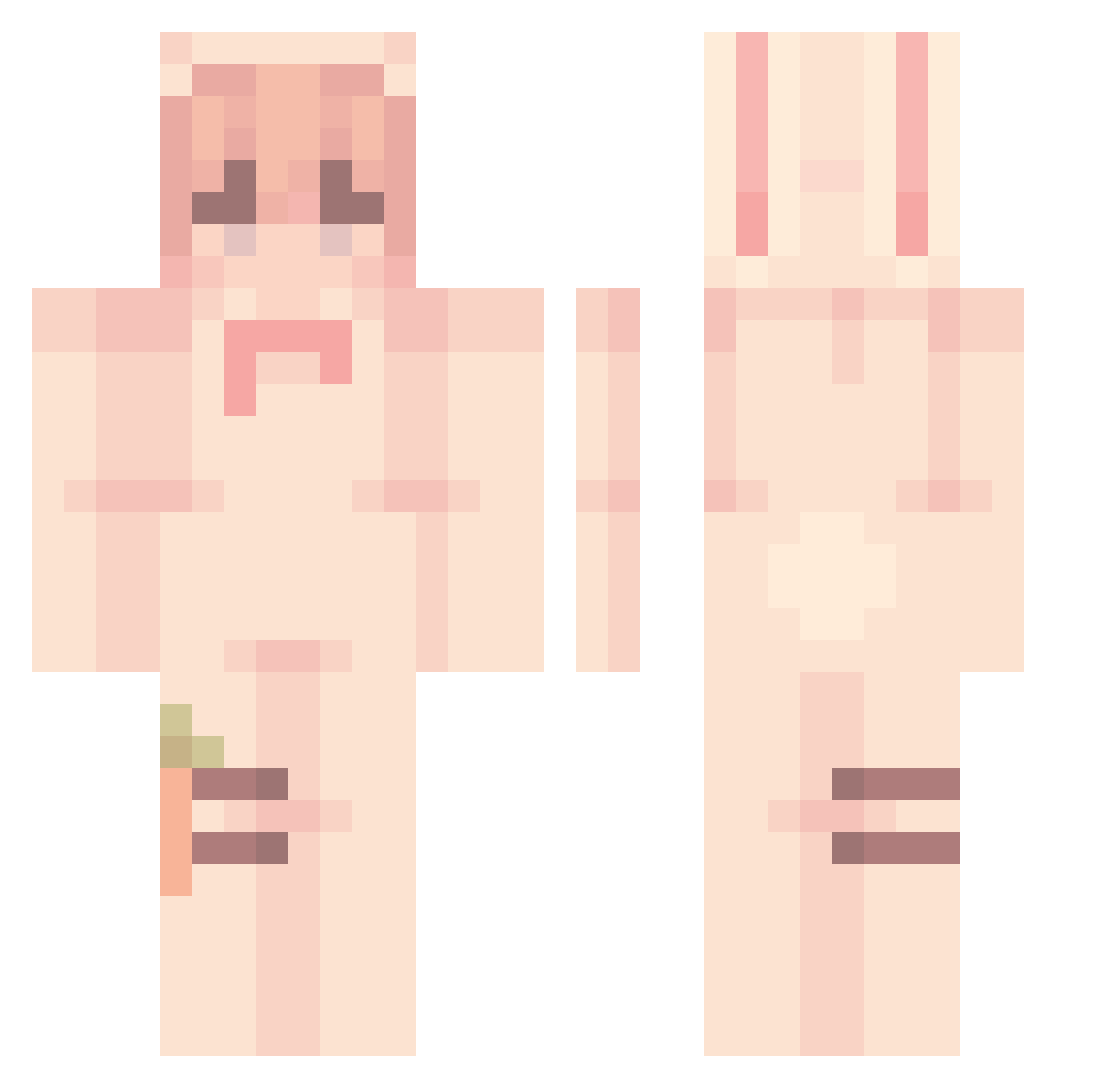 thekusrk Minecraft skin, front and back view