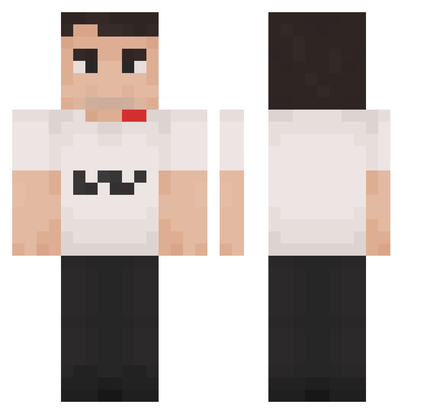 Yeryyyy Minecraft skin, front and back view