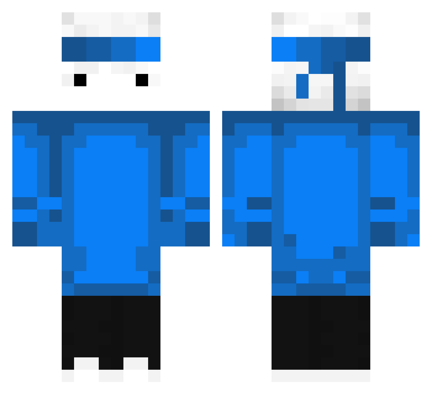 ian64115 Minecraft skin, front and back view