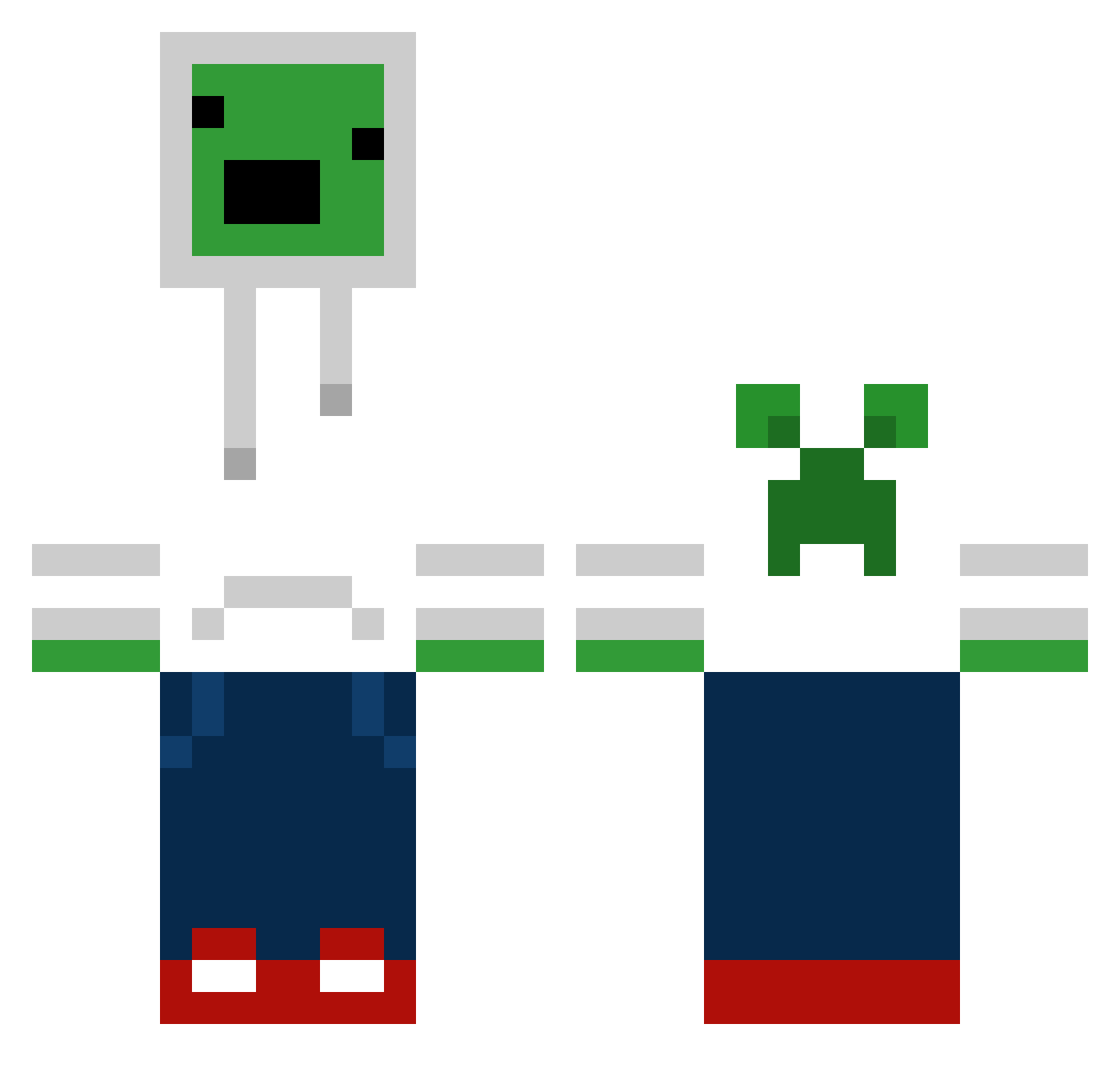 victorgb1357 Minecraft skin, front and back view