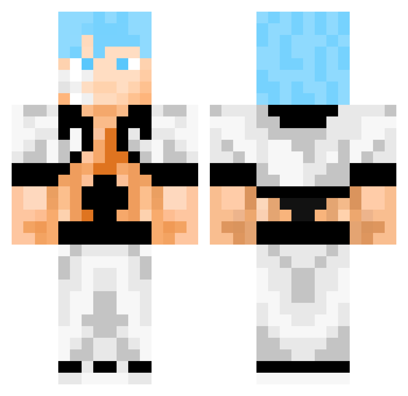 WhipSleepy Minecraft skin, front and back view