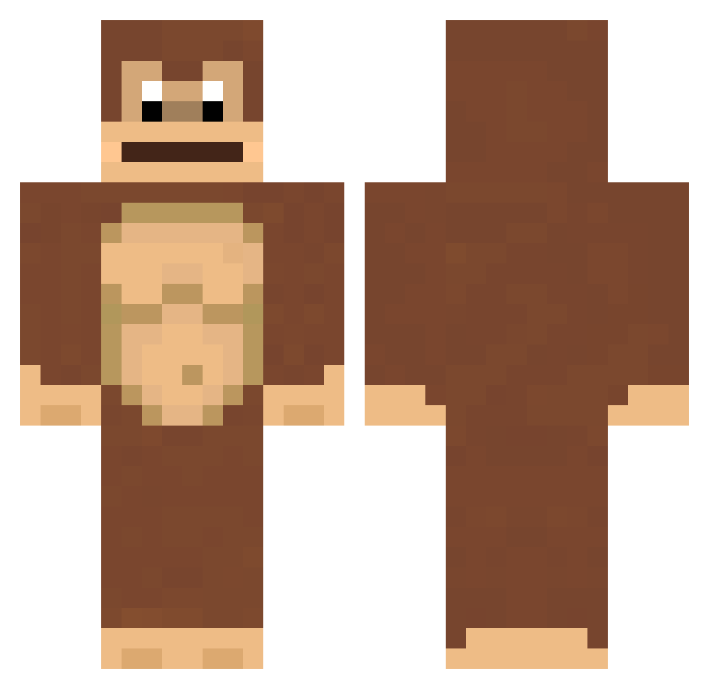 Craft_Bx_na2a Minecraft skin, front and back view