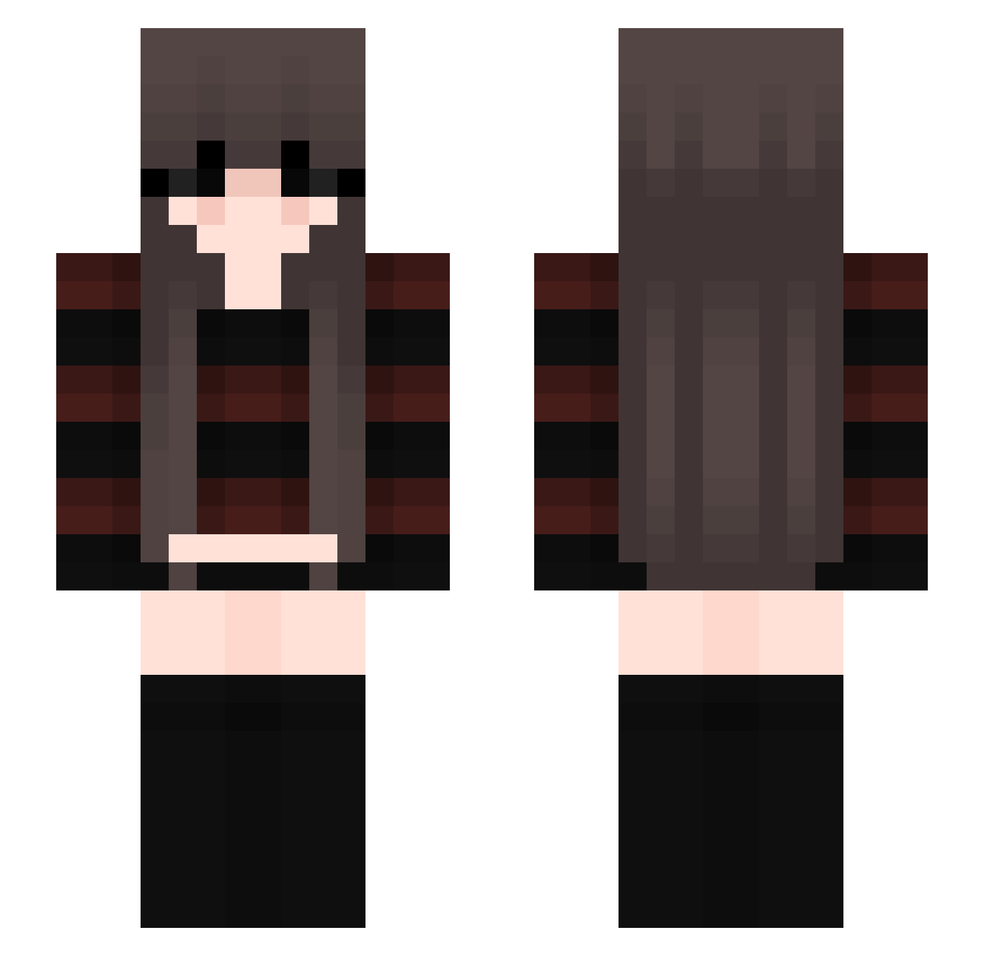 liindsay Minecraft skin, front and back view
