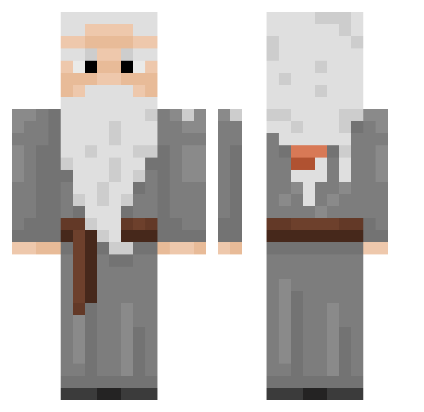 garymoats Minecraft skin, front and back view