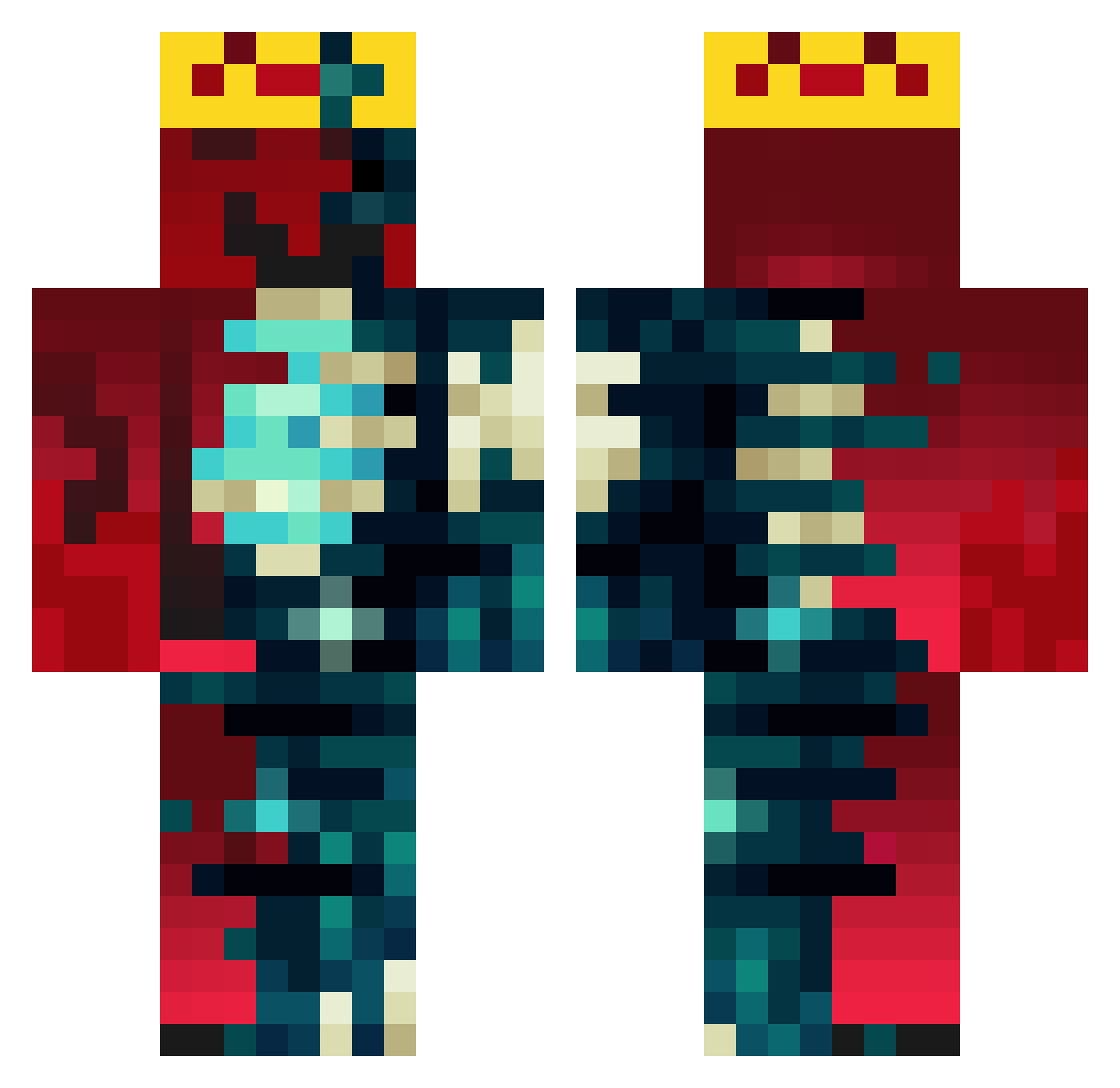 _AbyssalMC_ Minecraft skin, front and back view