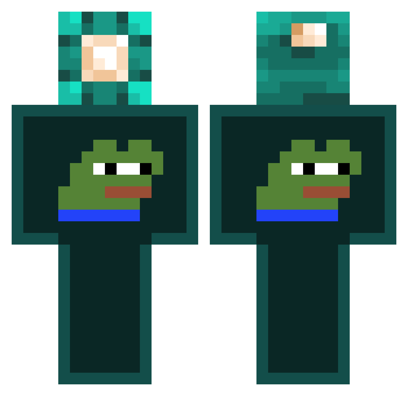 Sumier_ Minecraft skin, front and back view
