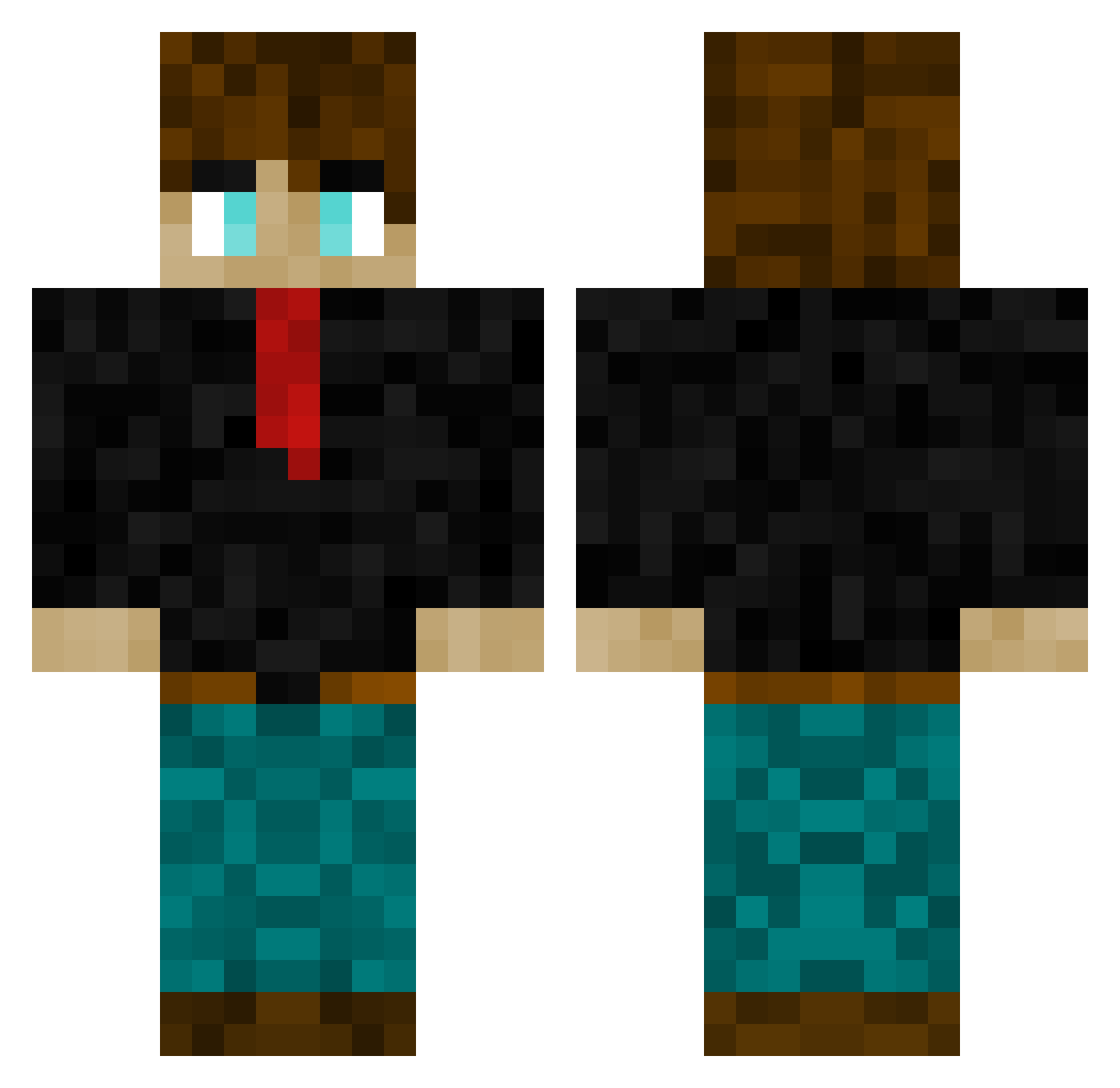 Skandi_ Minecraft skin, front and back view