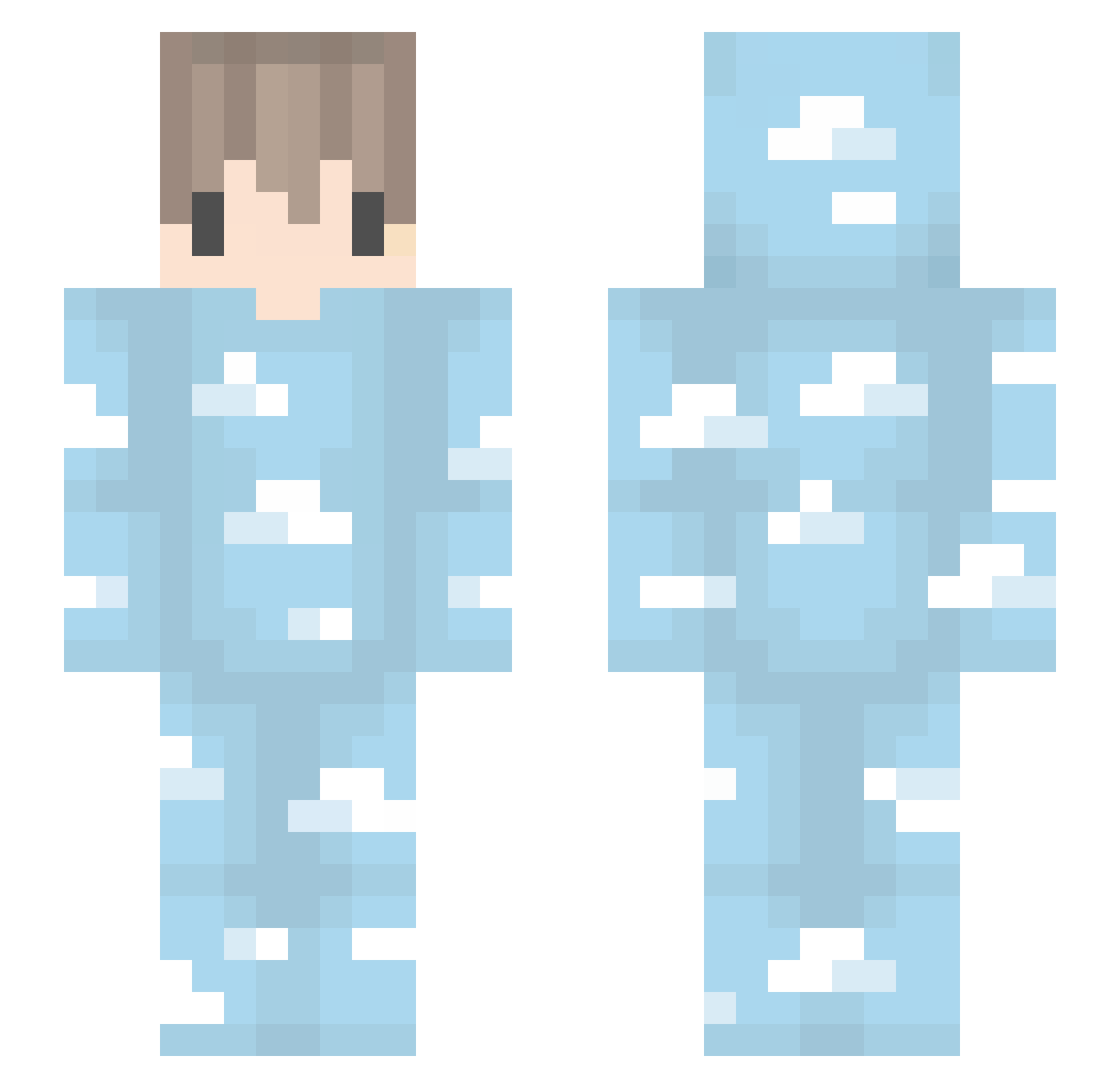 Gotar91 Minecraft skin, front and back view