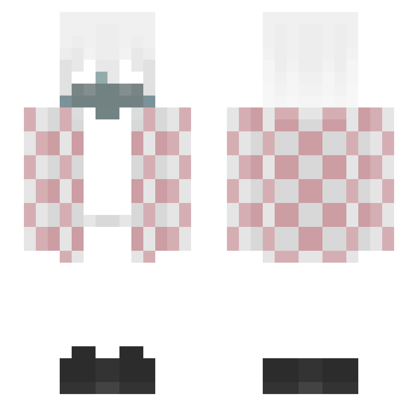 hugeoh Minecraft skin, front and back view