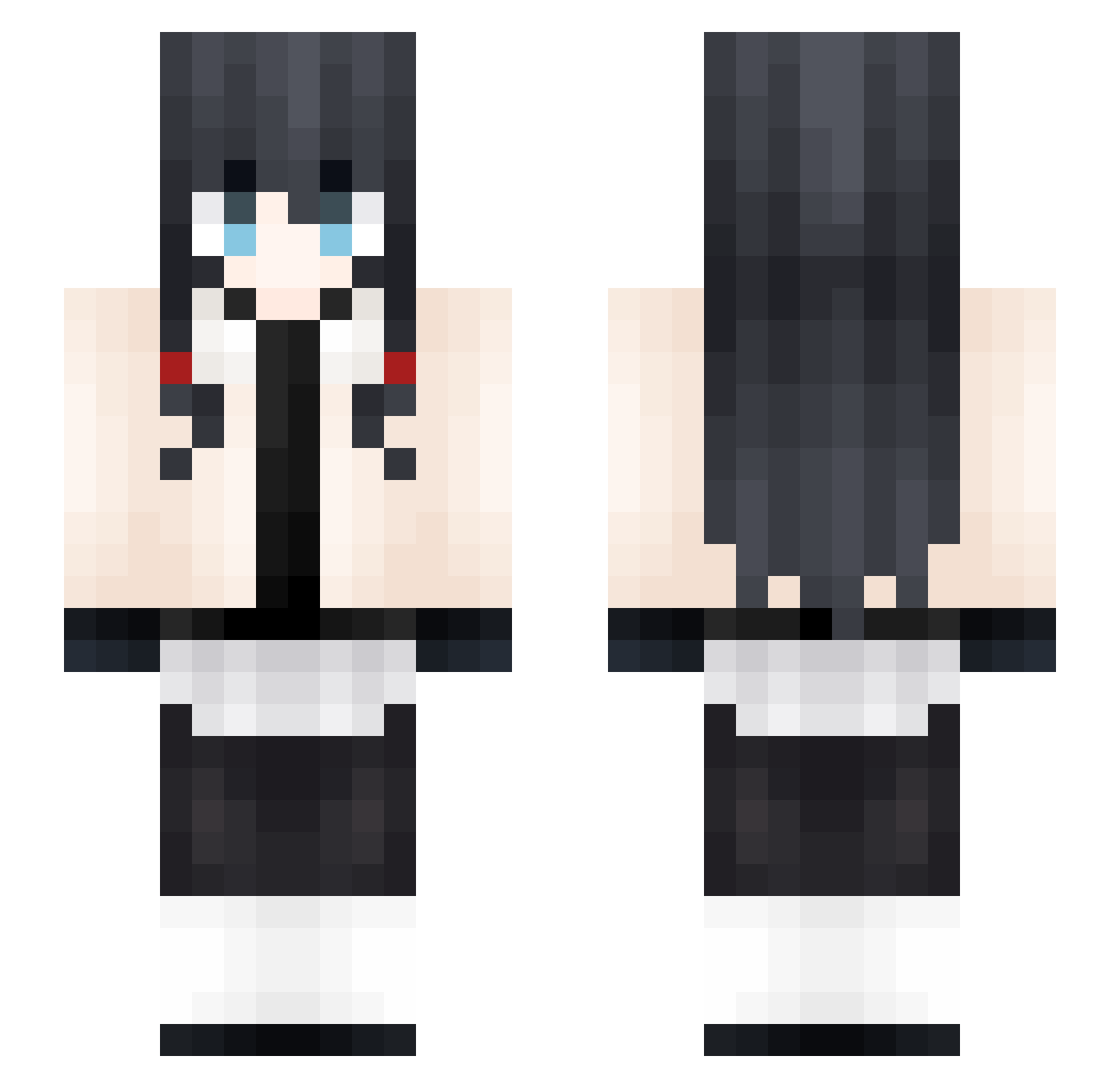 HEI___YU Minecraft skin, front and back view
