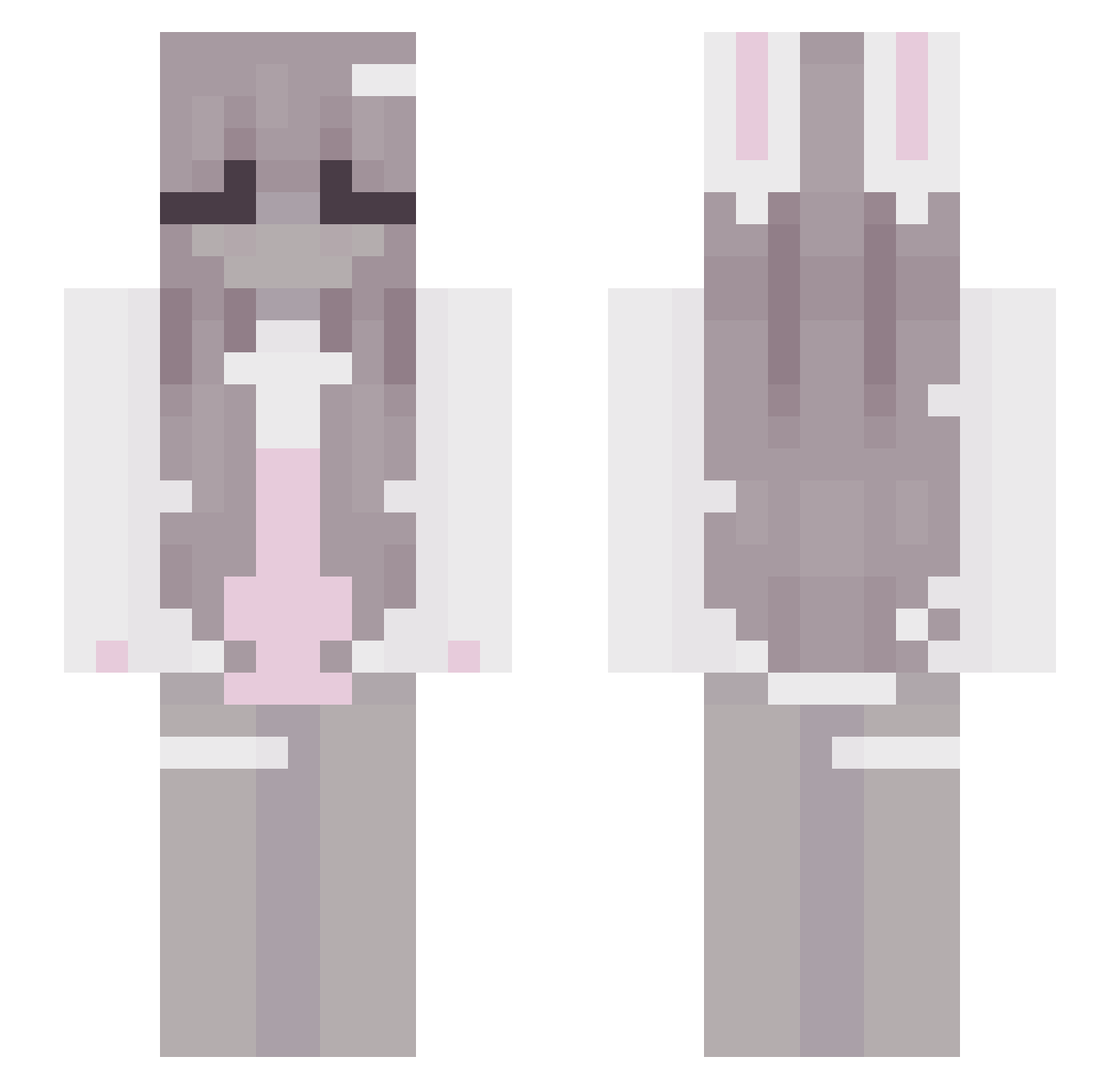 der_gooner Minecraft skin, front and back view
