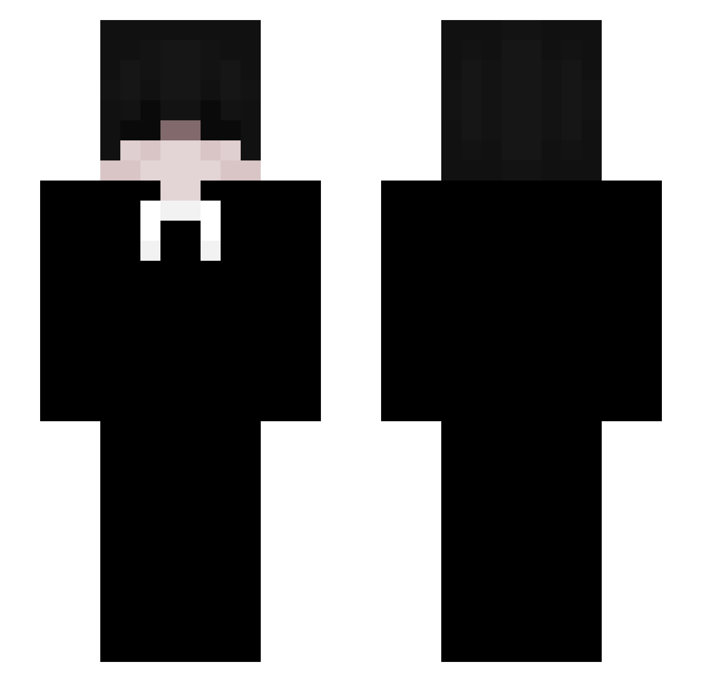 ZIBLABESTWWW Minecraft skin, front and back view
