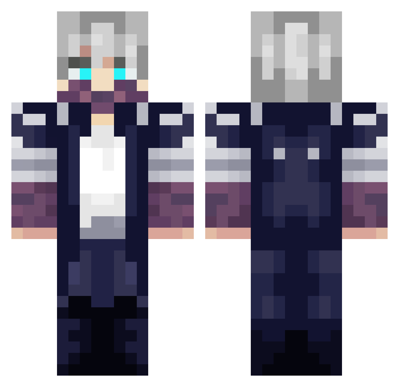 Kinboshies Minecraft skin, front and back view