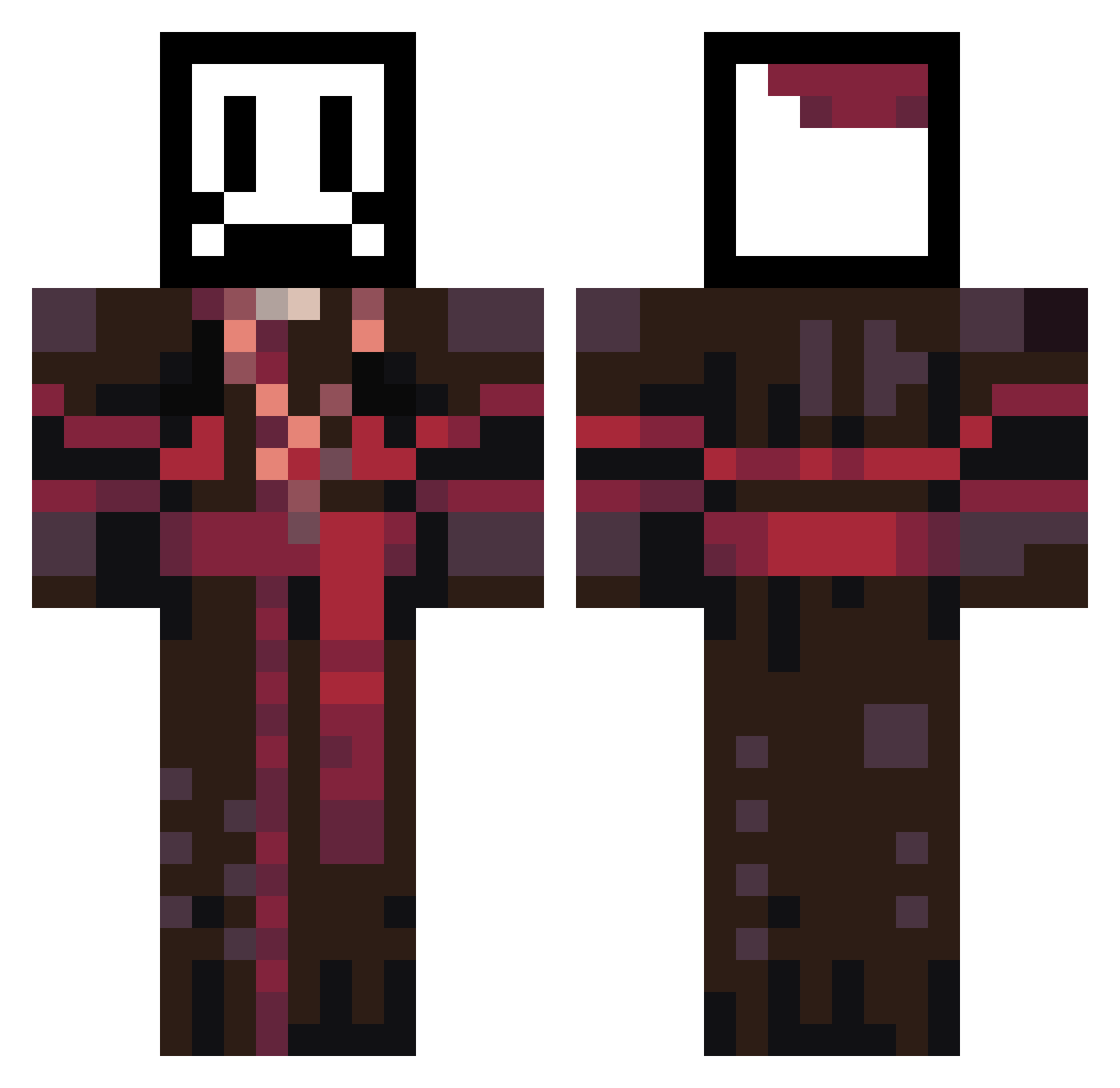 MooseDog20 Minecraft skin, front and back view