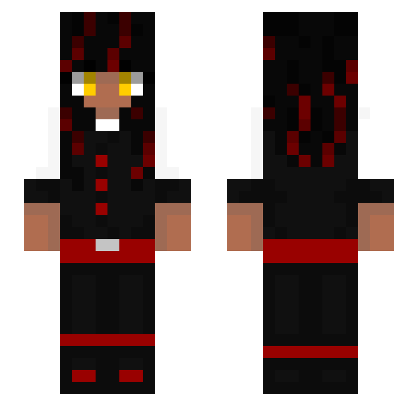 TomuyaOficial Minecraft skin, front and back view