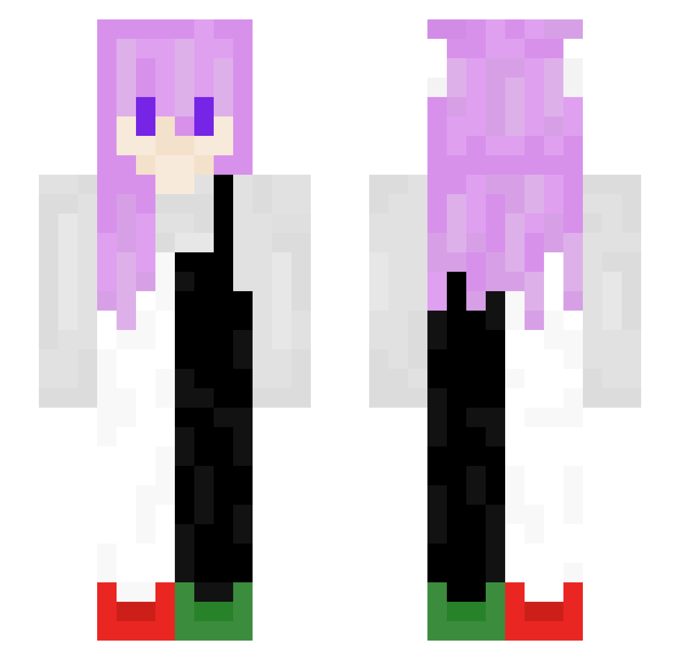 leiftancatboy Minecraft skin, front and back view