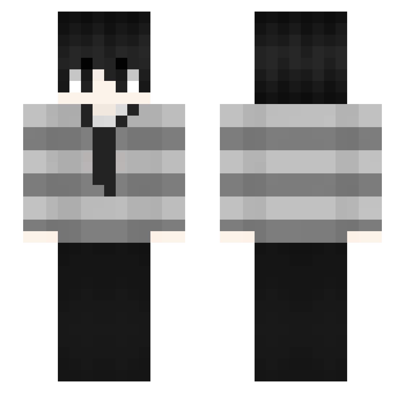 saizds Minecraft skin, front and back view