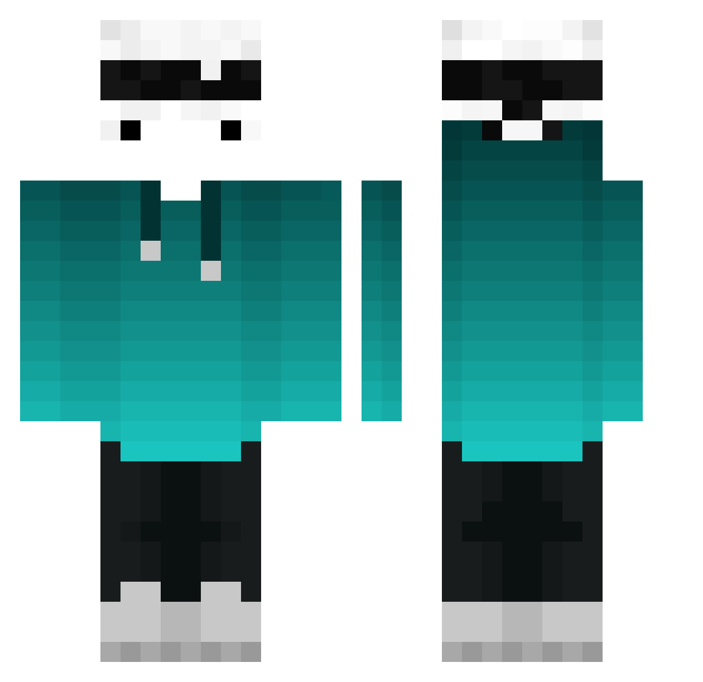 Mrkind72 Minecraft skin, front and back view