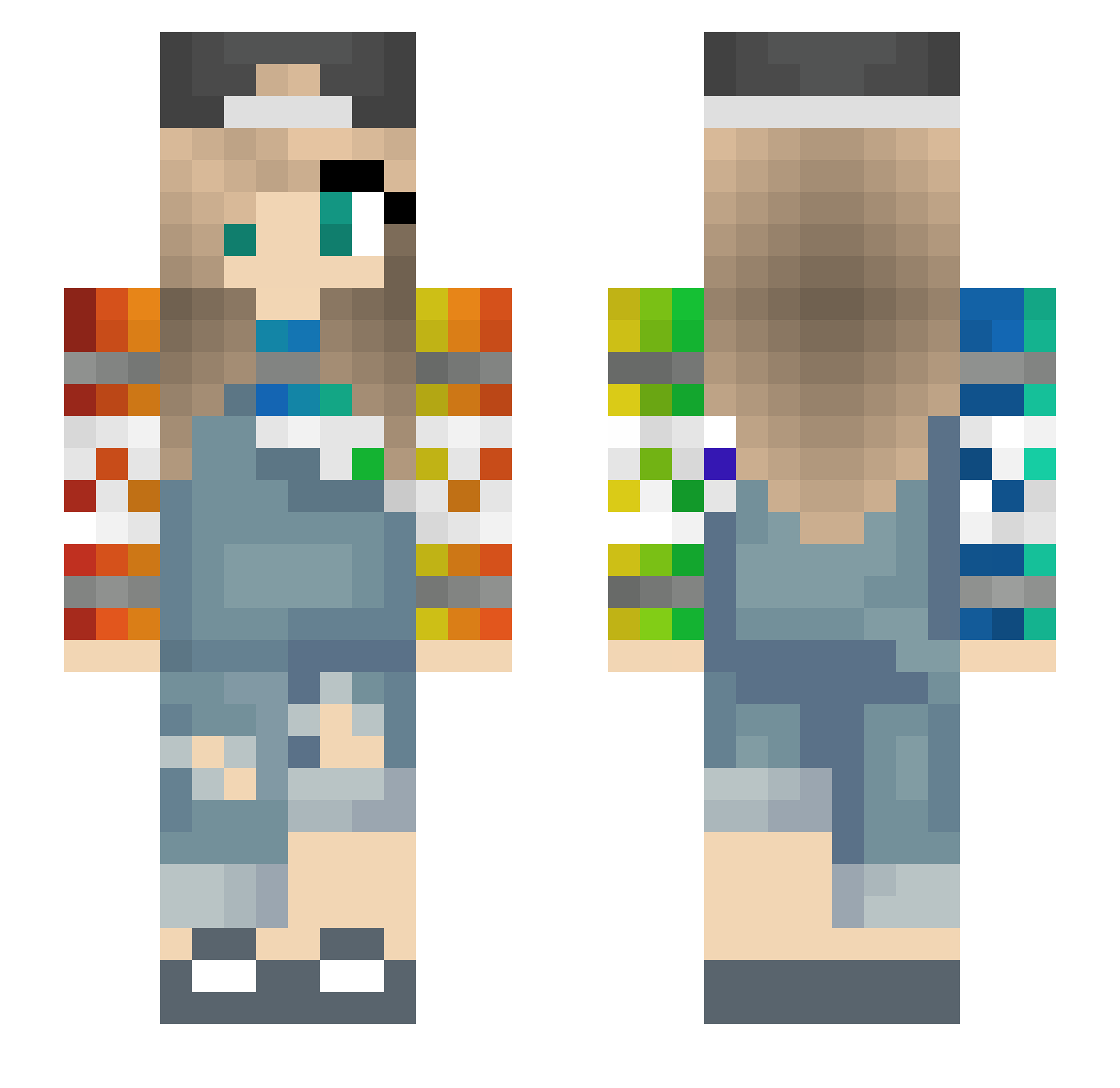 Bree_ Minecraft skin, front and back view