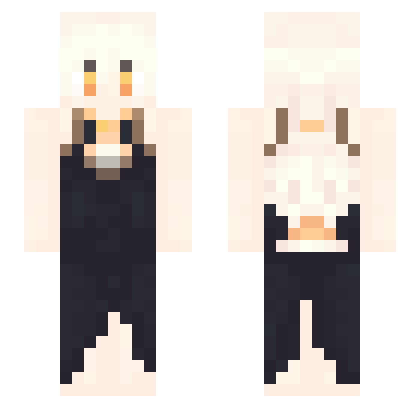 Patsh_khan Minecraft skin, front and back view