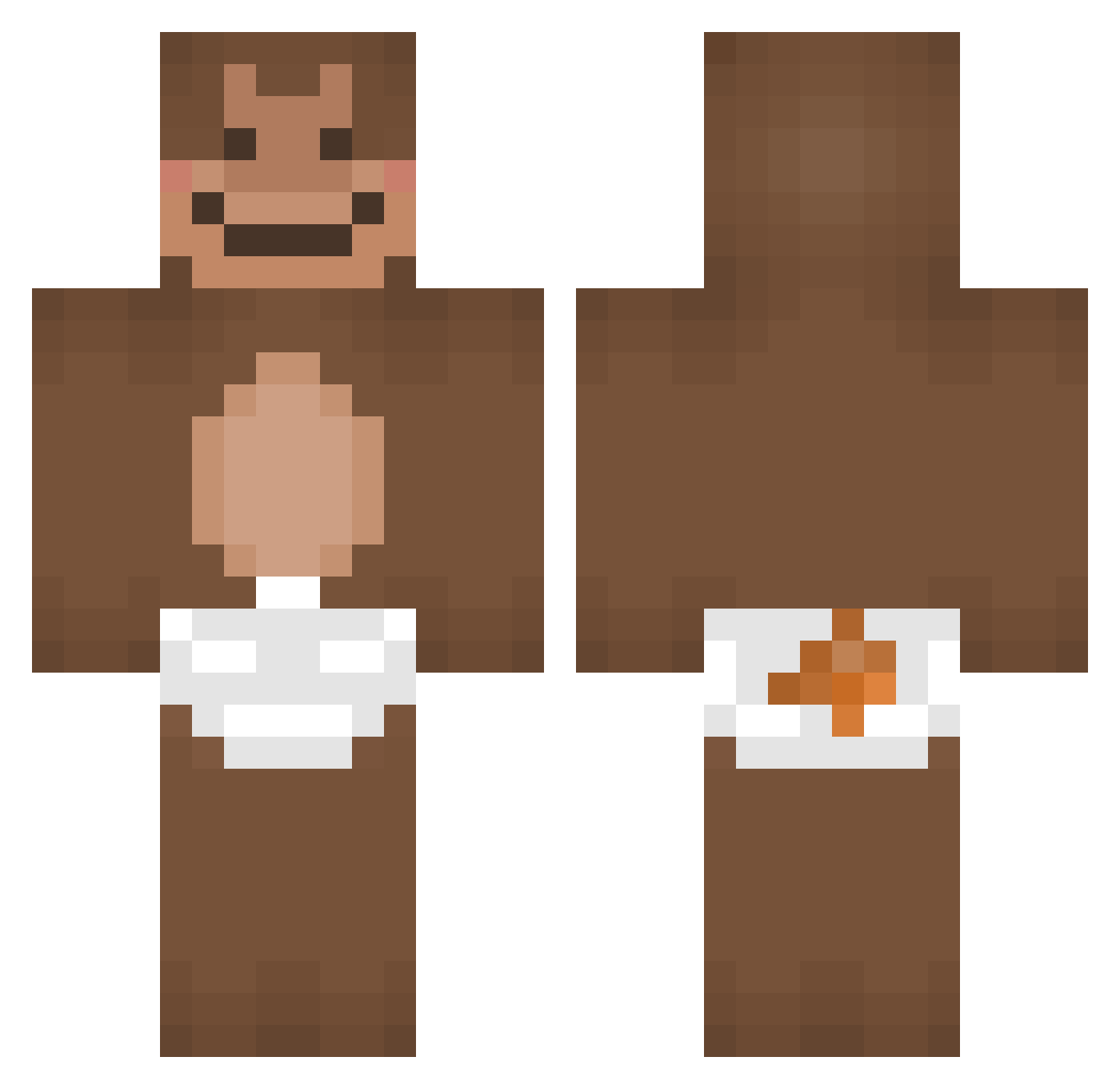 funeebuneee Minecraft skin, front and back view