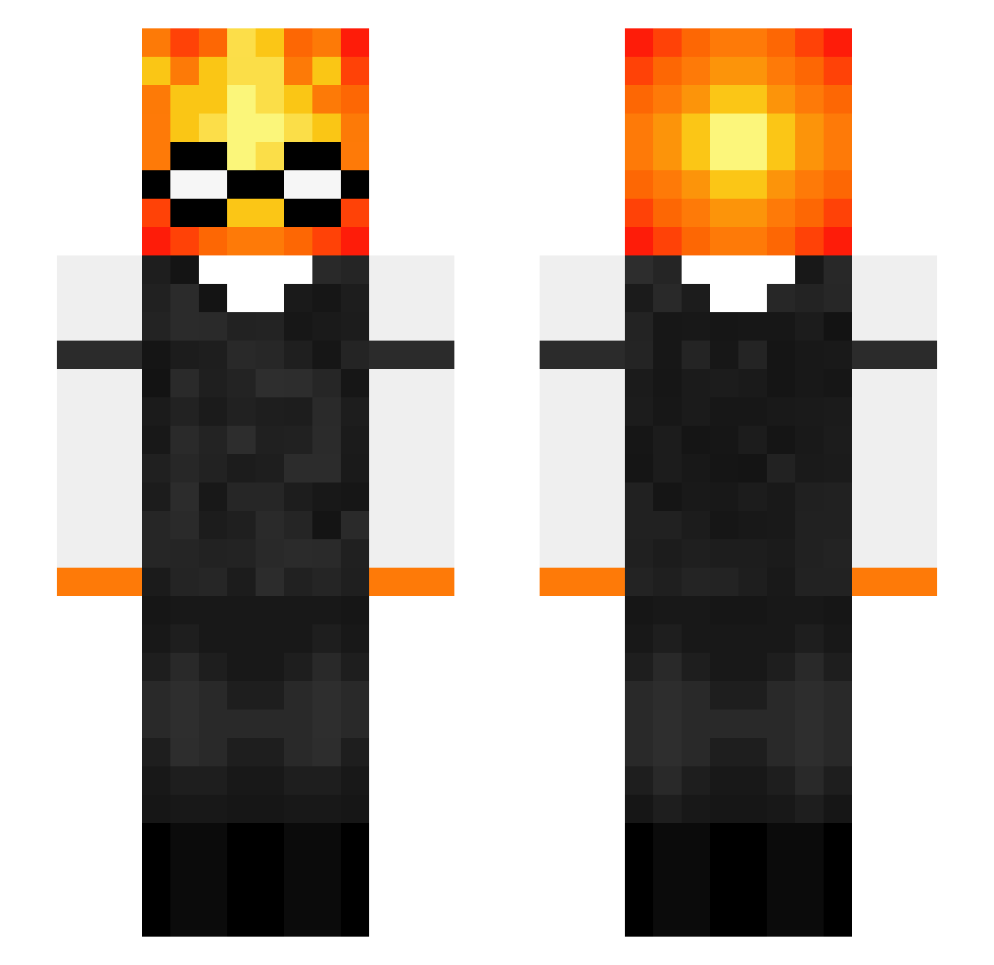 HoldThisPlease Minecraft skin, front and back view