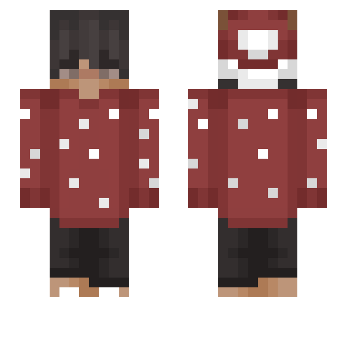 ZweiJason0602 Minecraft skin, front and back view