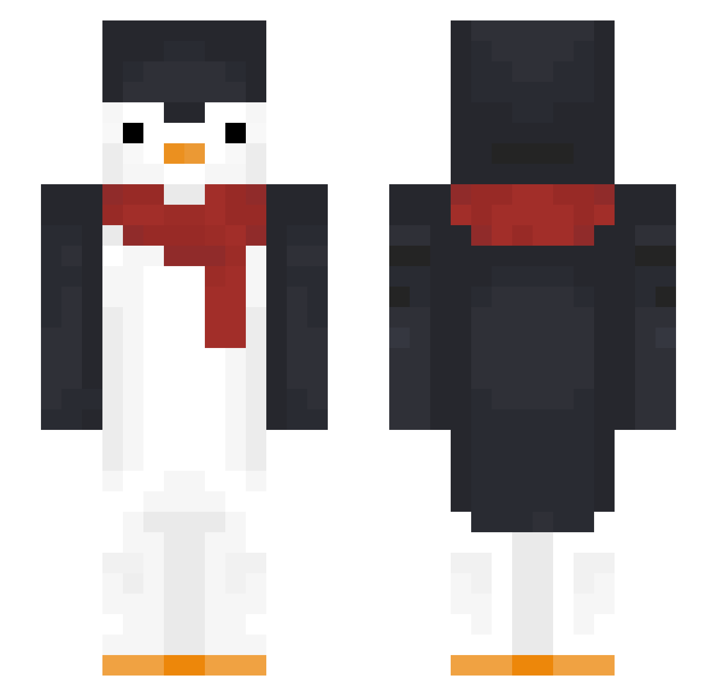Bjabja2_0 Minecraft skin, front and back view