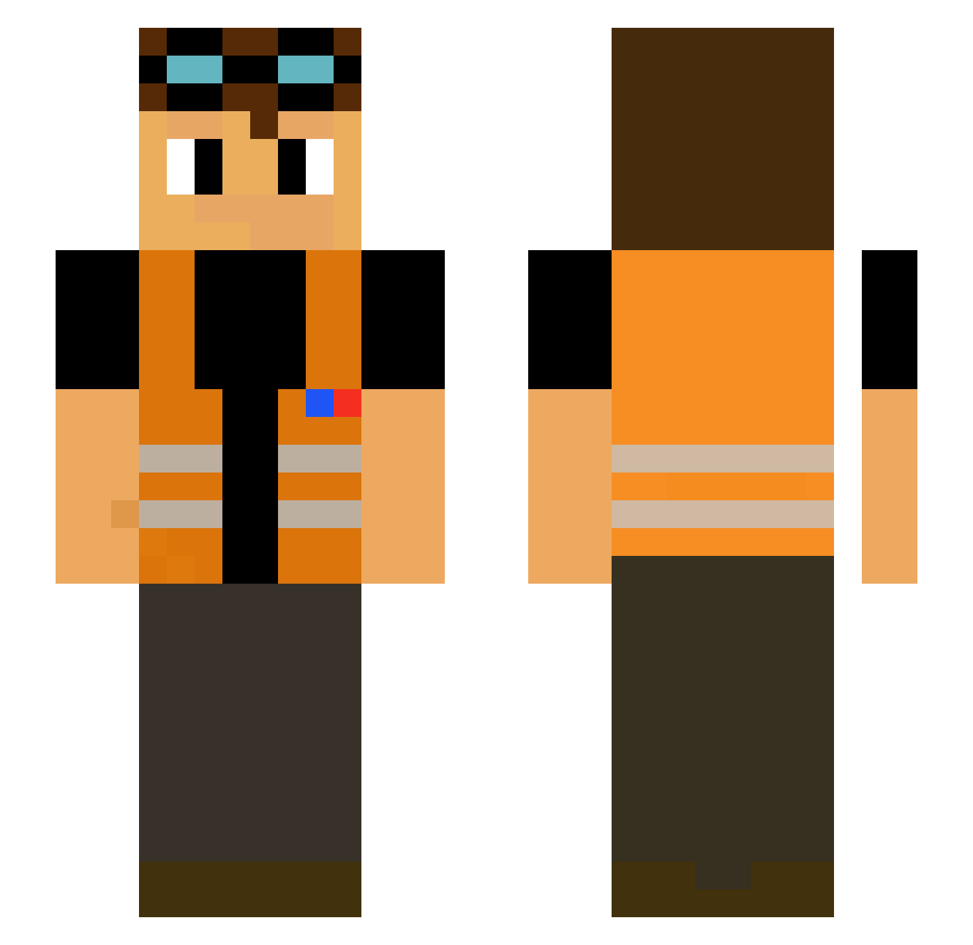 Derp_Guy Minecraft skin, front and back view
