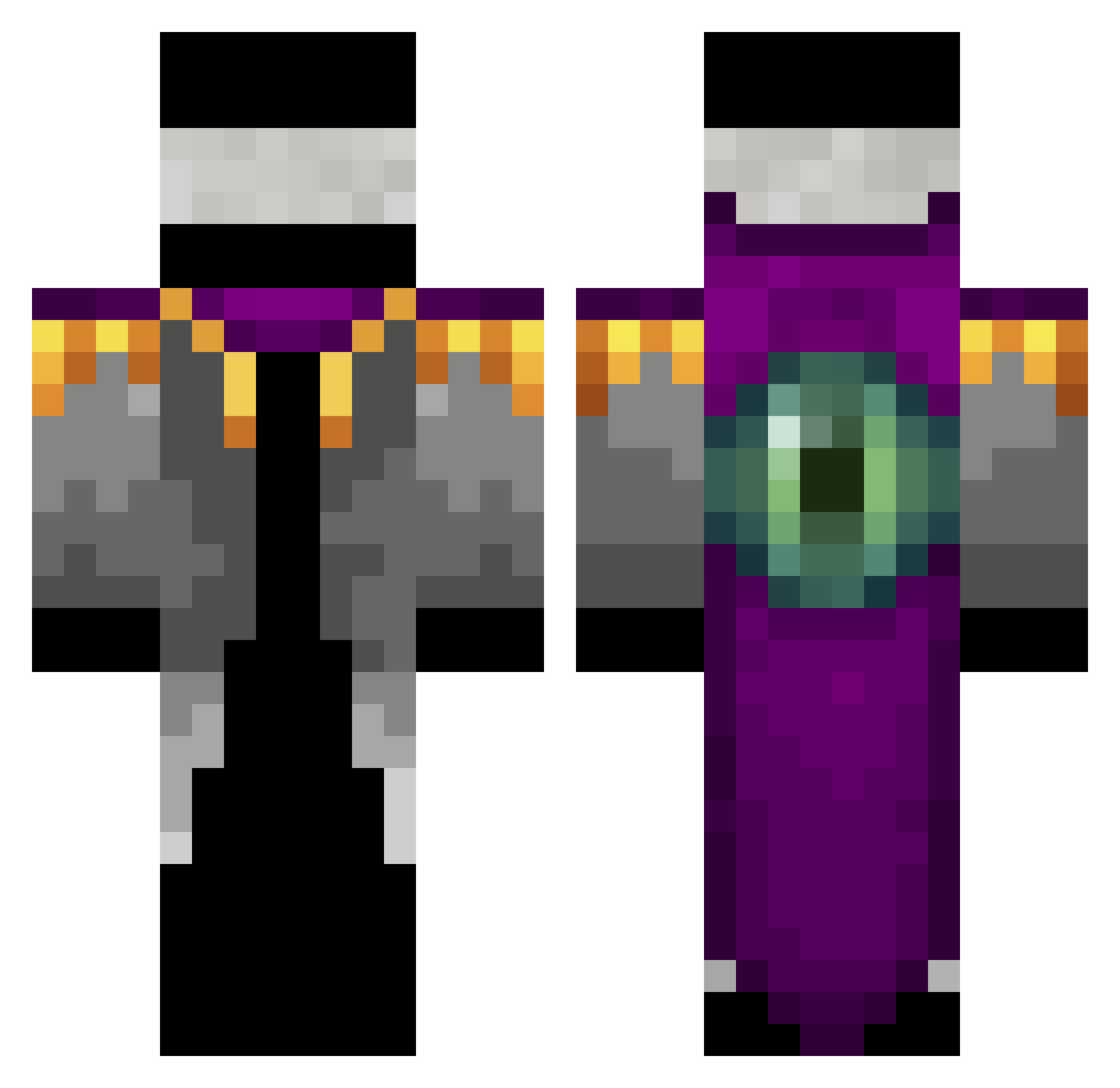 _k4denn Minecraft skin, front and back view