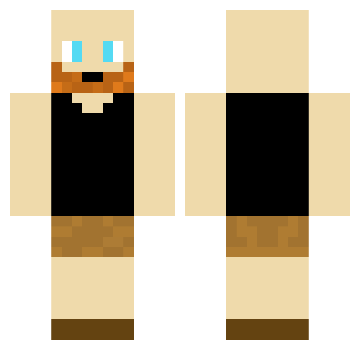 CountLiam Minecraft skin, front and back view