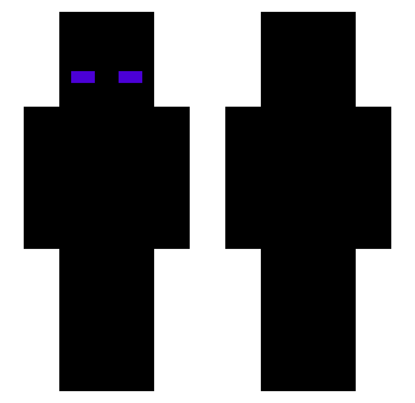 Shadow_xyy Minecraft skin, front and back view