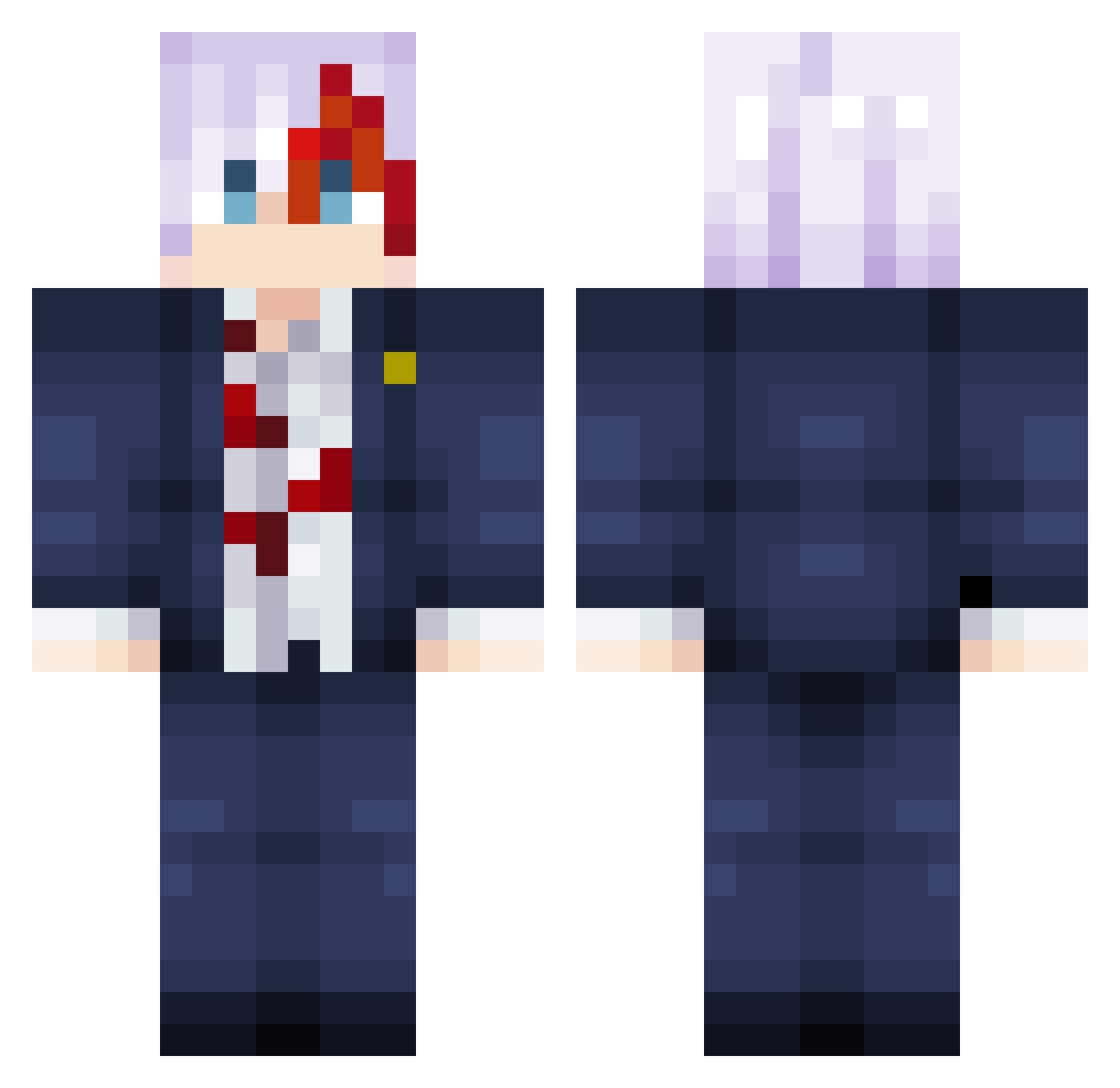 yohunterrrr Minecraft skin, front and back view