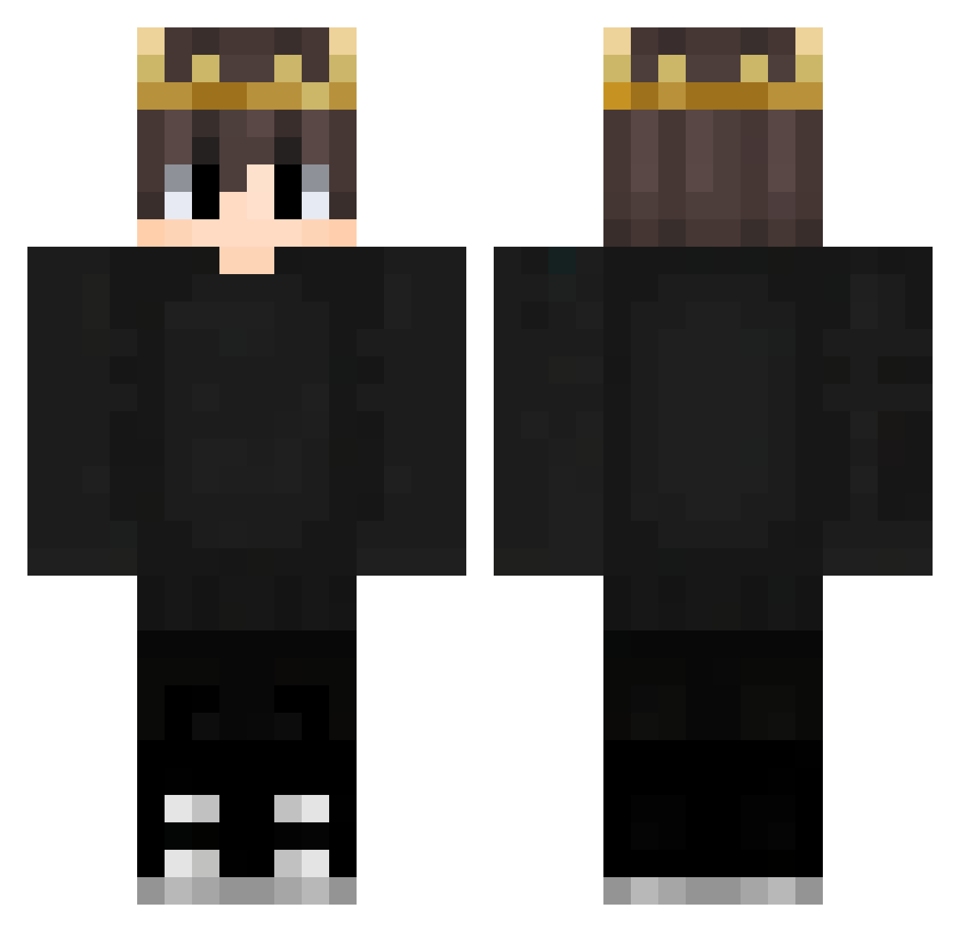 KingJuaum Minecraft skin, front and back view