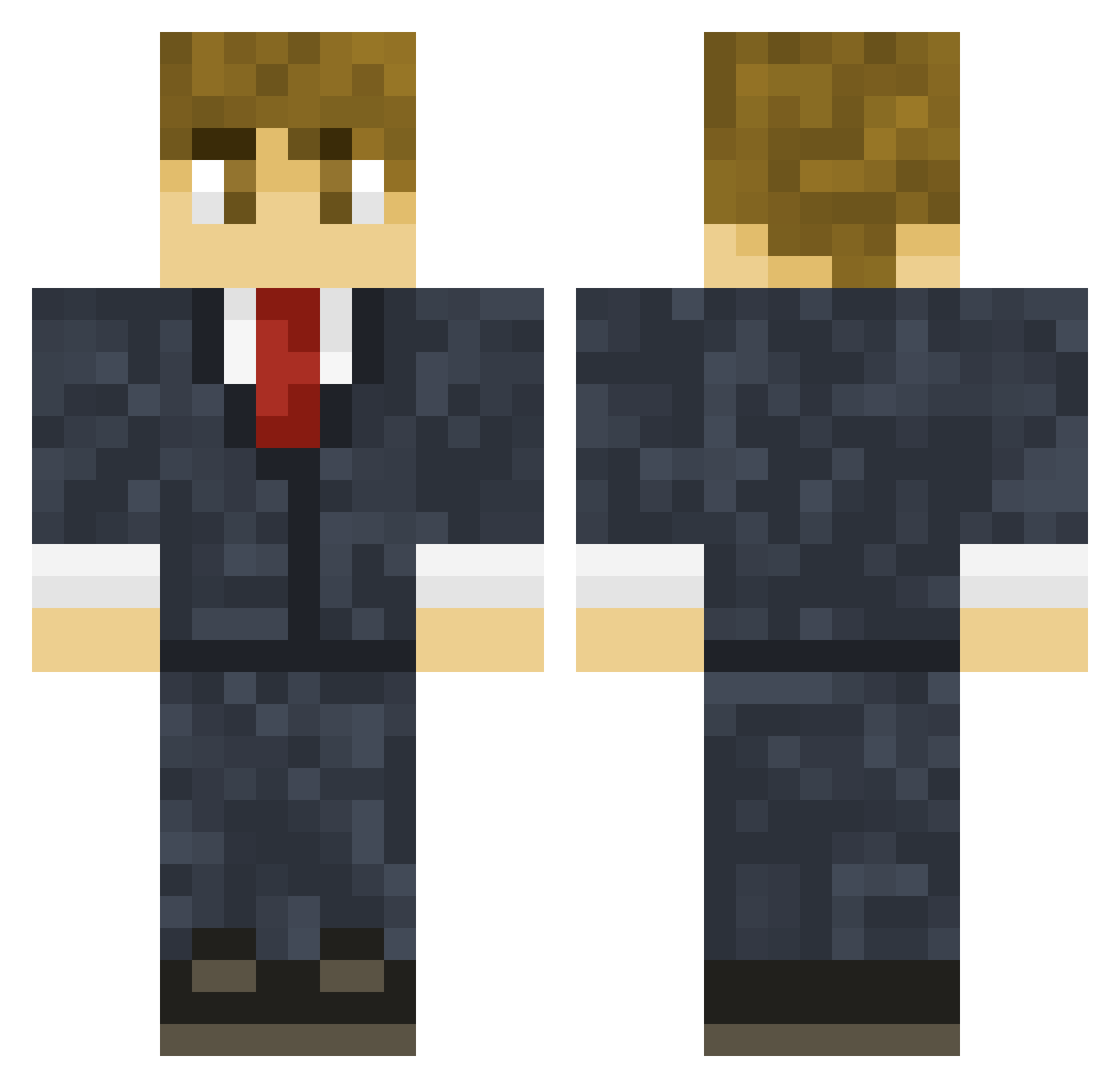 oonomat Minecraft skin, front and back view