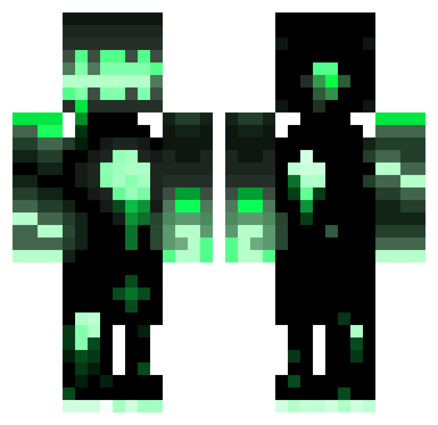 blohsh18 Minecraft skin, front and back view