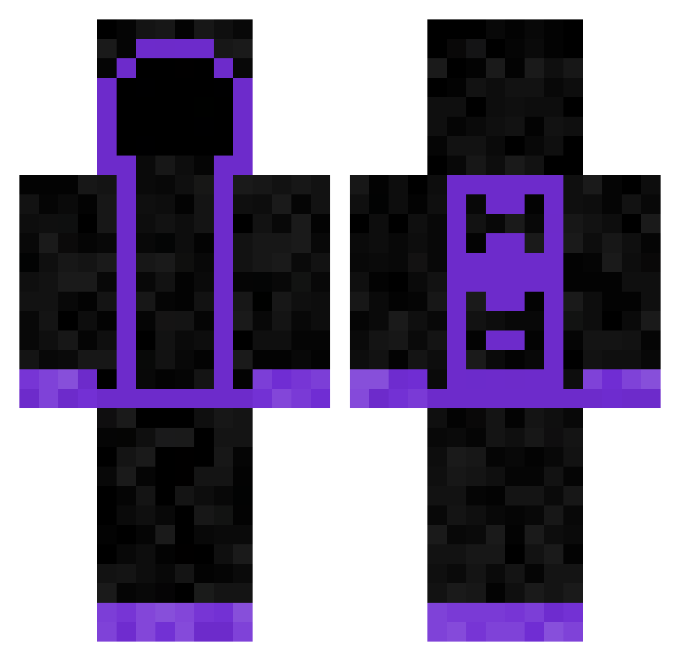 renani13 Minecraft skin, front and back view