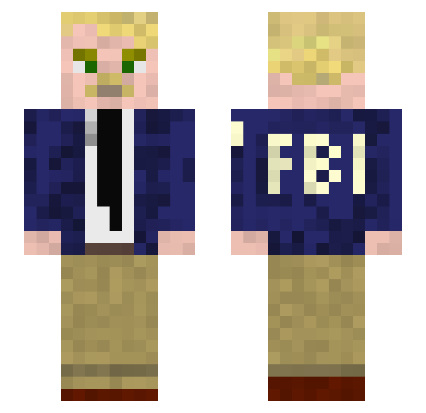 ijexdarklord Minecraft skin, front and back view