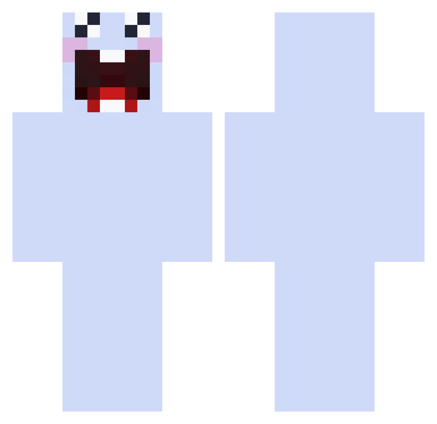 Dwaynthelong Minecraft skin, front and back view