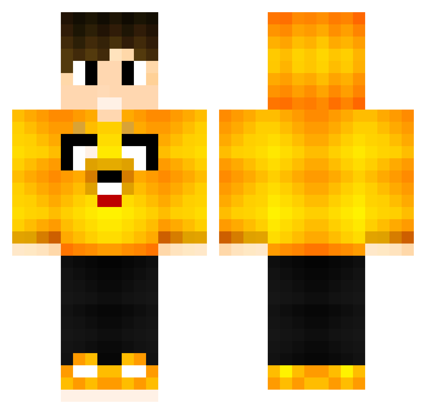 Sly_Snake Minecraft skin, front and back view