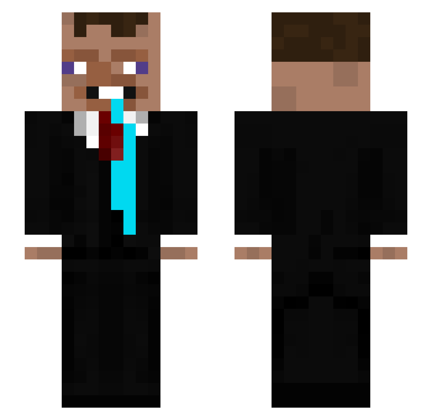 ramonnZz Minecraft skin, front and back view