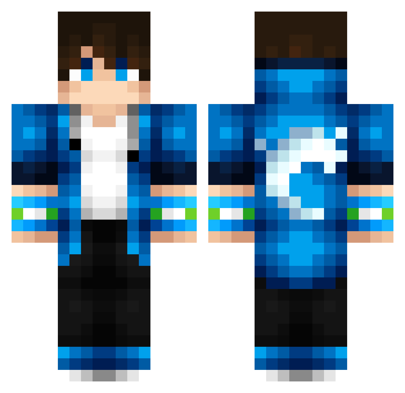 randominecraftpl Minecraft skin, front and back view
