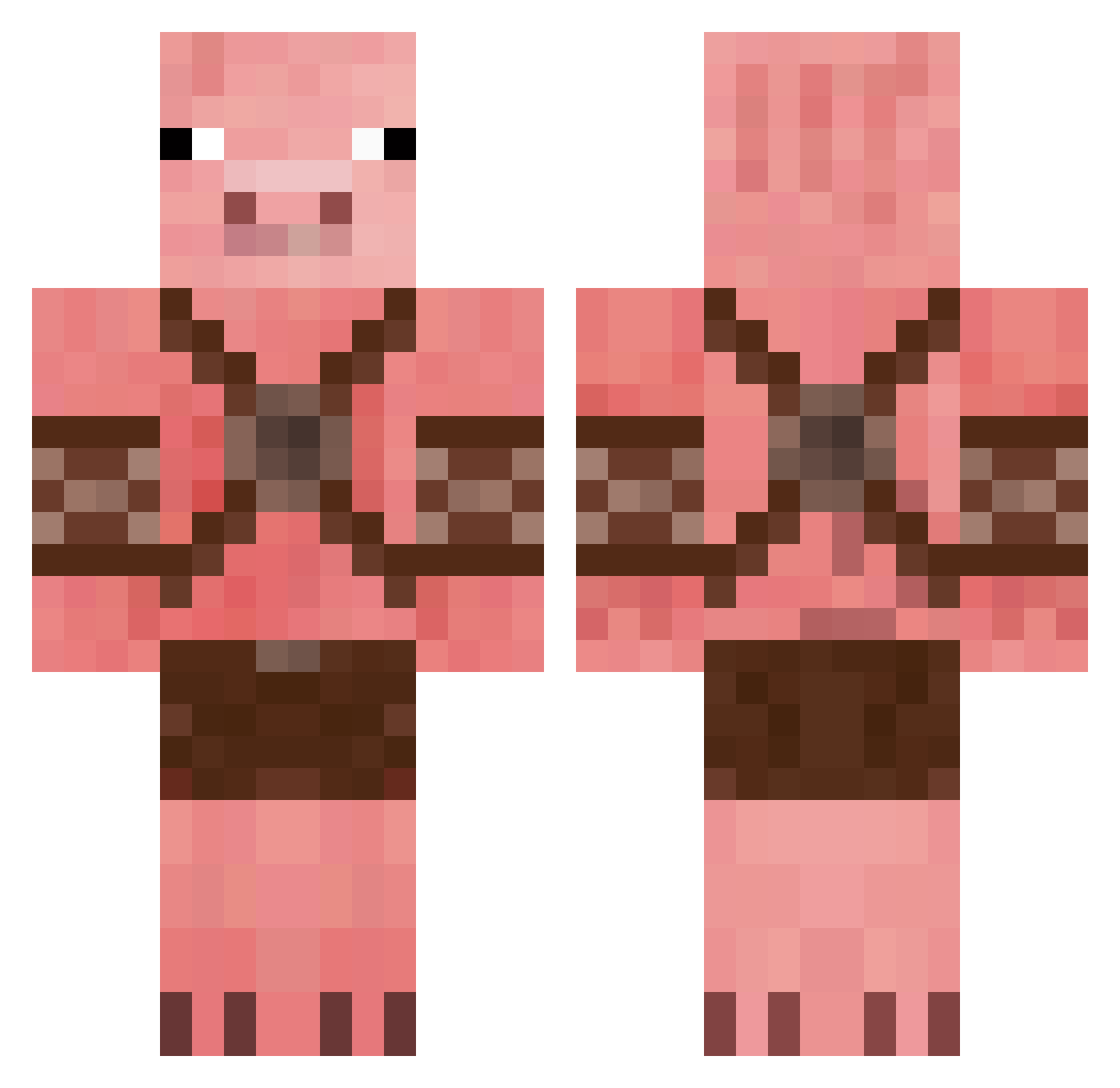 grannywalkr Minecraft skin, front and back view