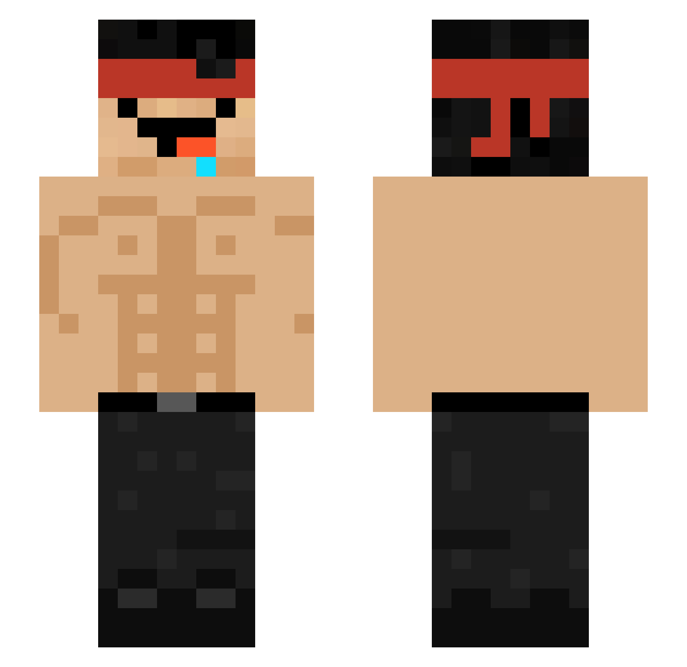 luidao_do_pinto Minecraft skin, front and back view