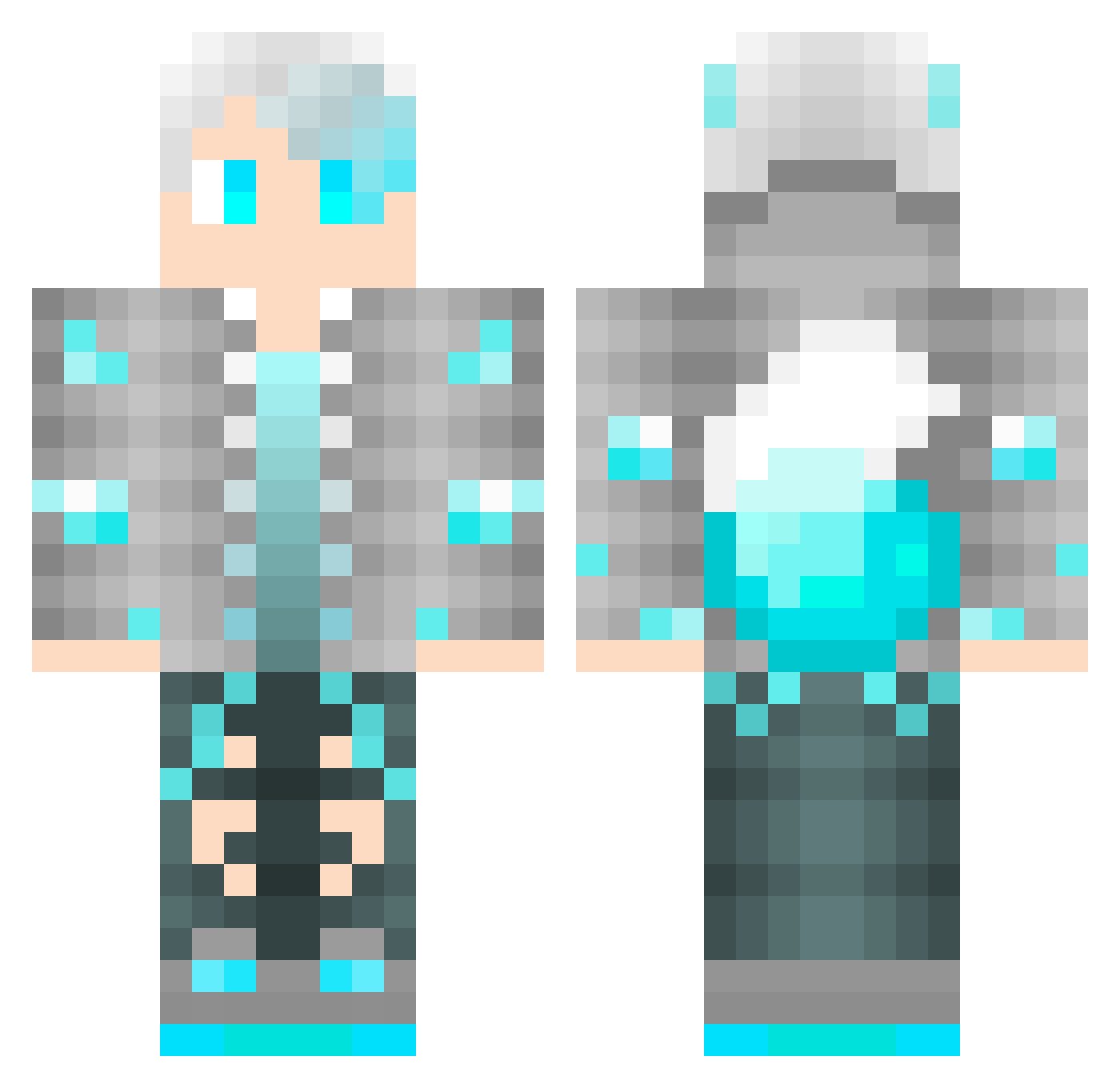 Sceptres Minecraft skin, front and back view