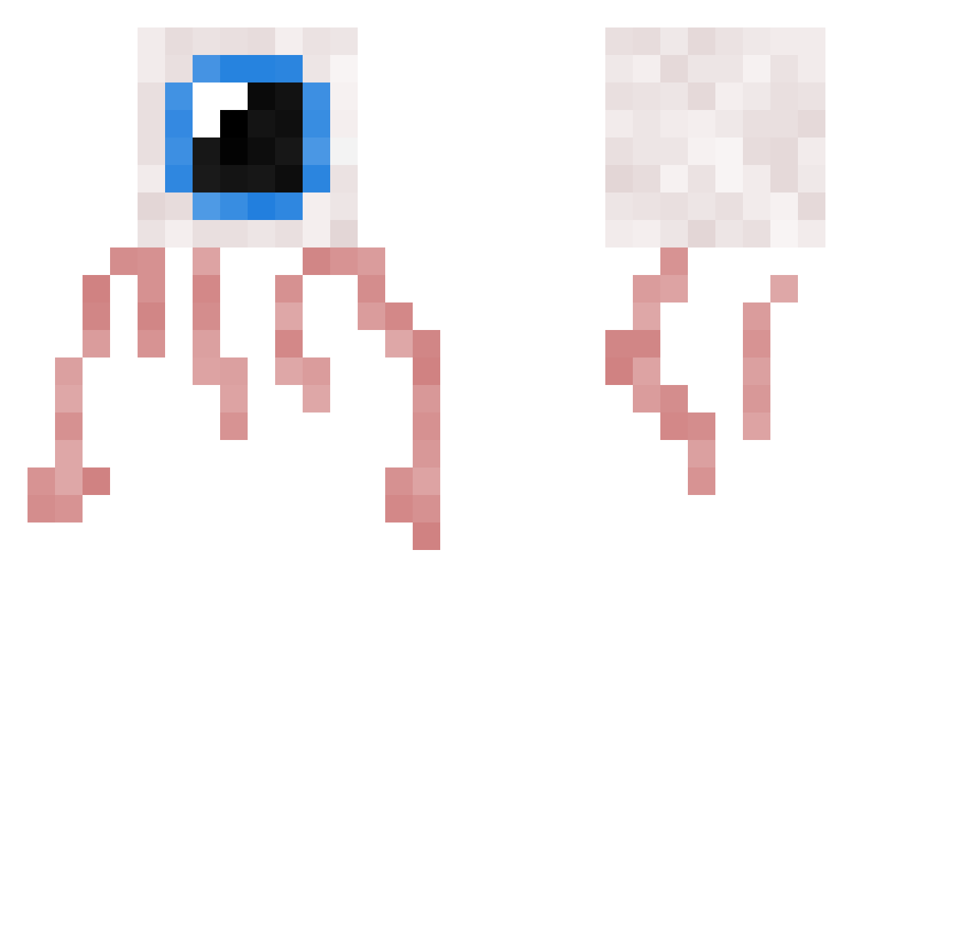 weelski Minecraft skin, front and back view