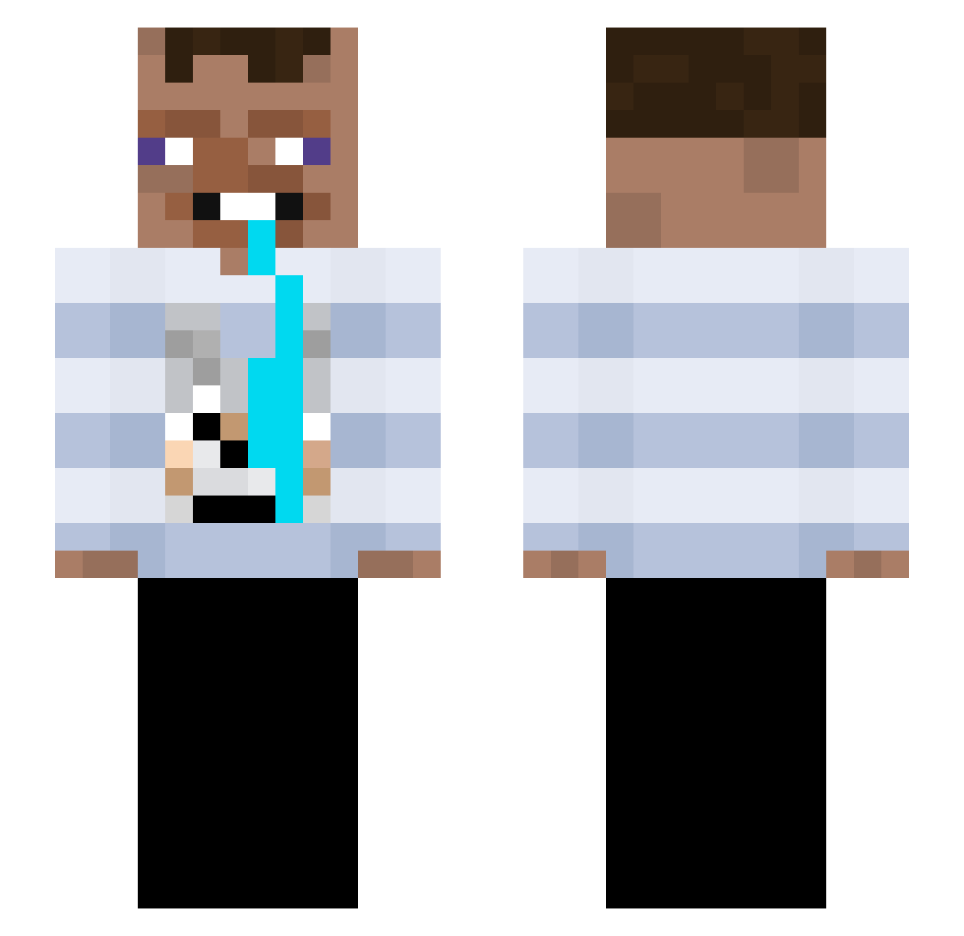 Ultrax_646 Minecraft skin, front and back view
