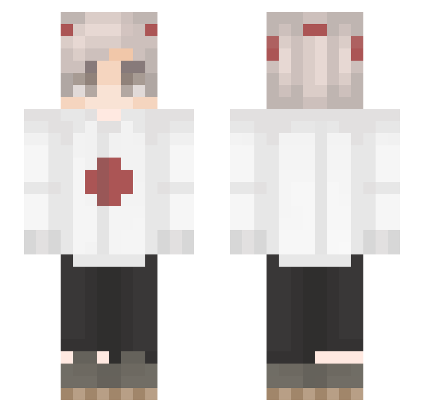 iVentrixx Minecraft skin, front and back view