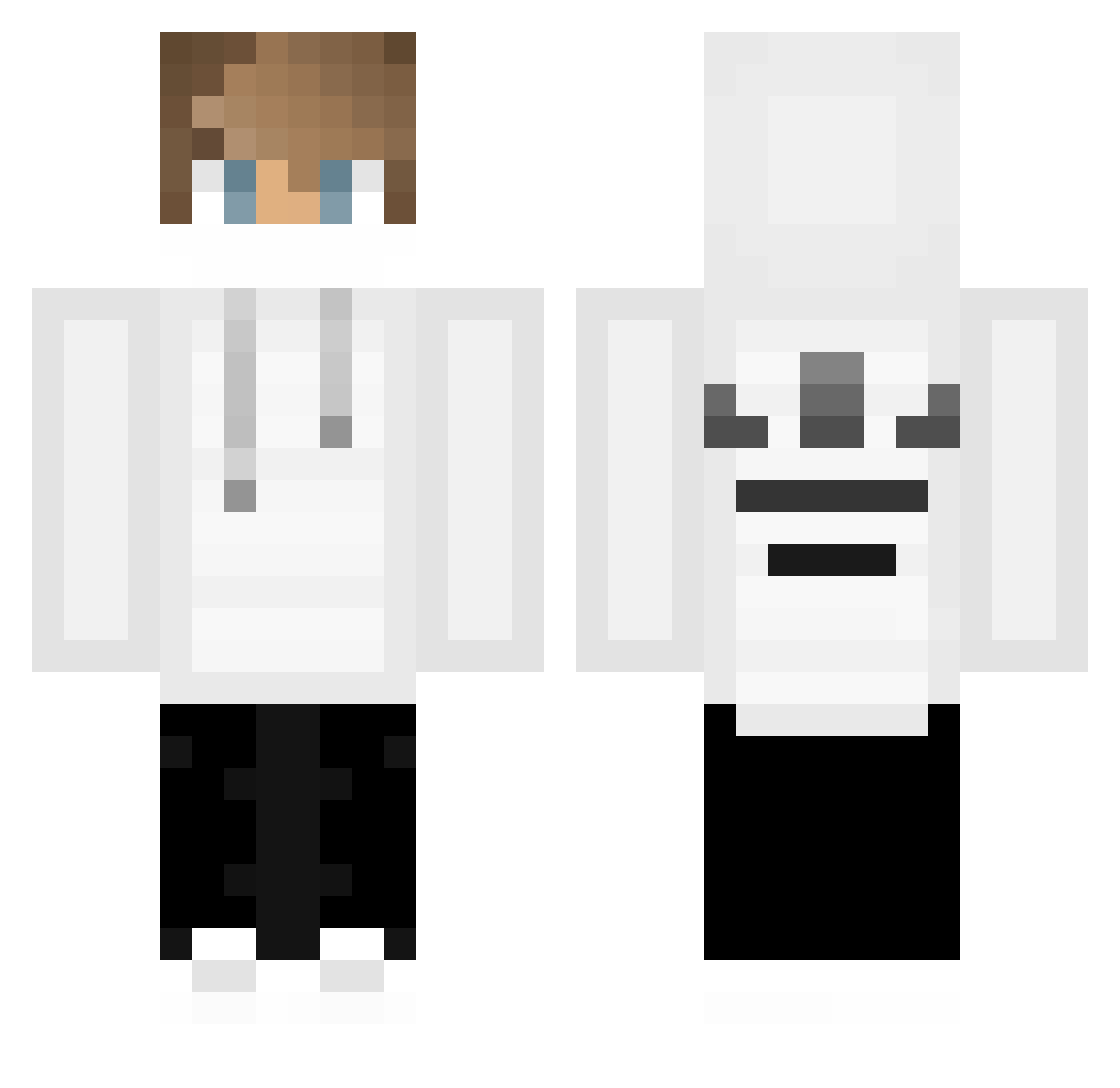 sliMik228 Minecraft skin, front and back view
