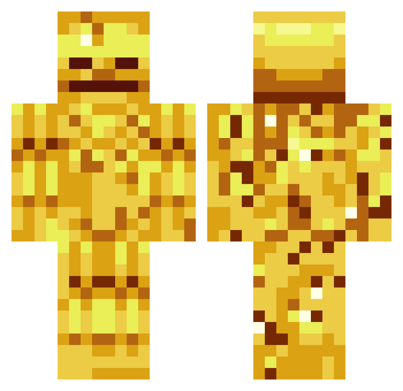 Astrog7 Minecraft skin, front and back view